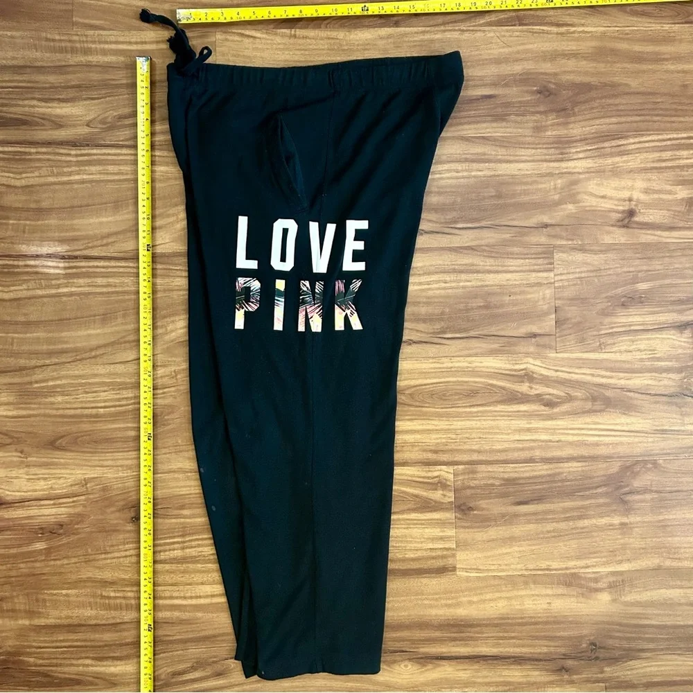 Victoria’s Secret Tropical Love Pink 2 piece set sweatsuit hoodie sweatpants - Picture 6 of 10